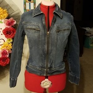 Zipper Denim jacket
